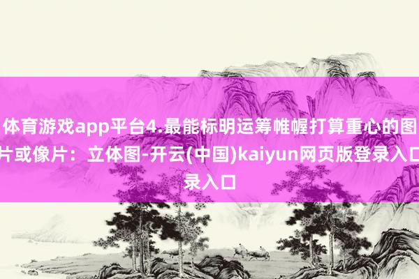 体育游戏app平台4.最能标明运筹帷幄打算重心的图片或像片：立体图-开云(中国)kaiyun网页版登录入口